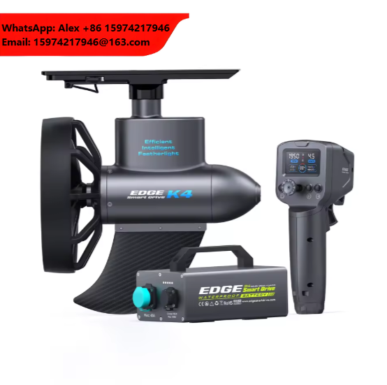 Fishing Kayak Trolling Motor - EDGE K4 スマートドライブ電動カヤックトローリングモーター 静音ブラシレス水中推進システム 釣りとツーリング用