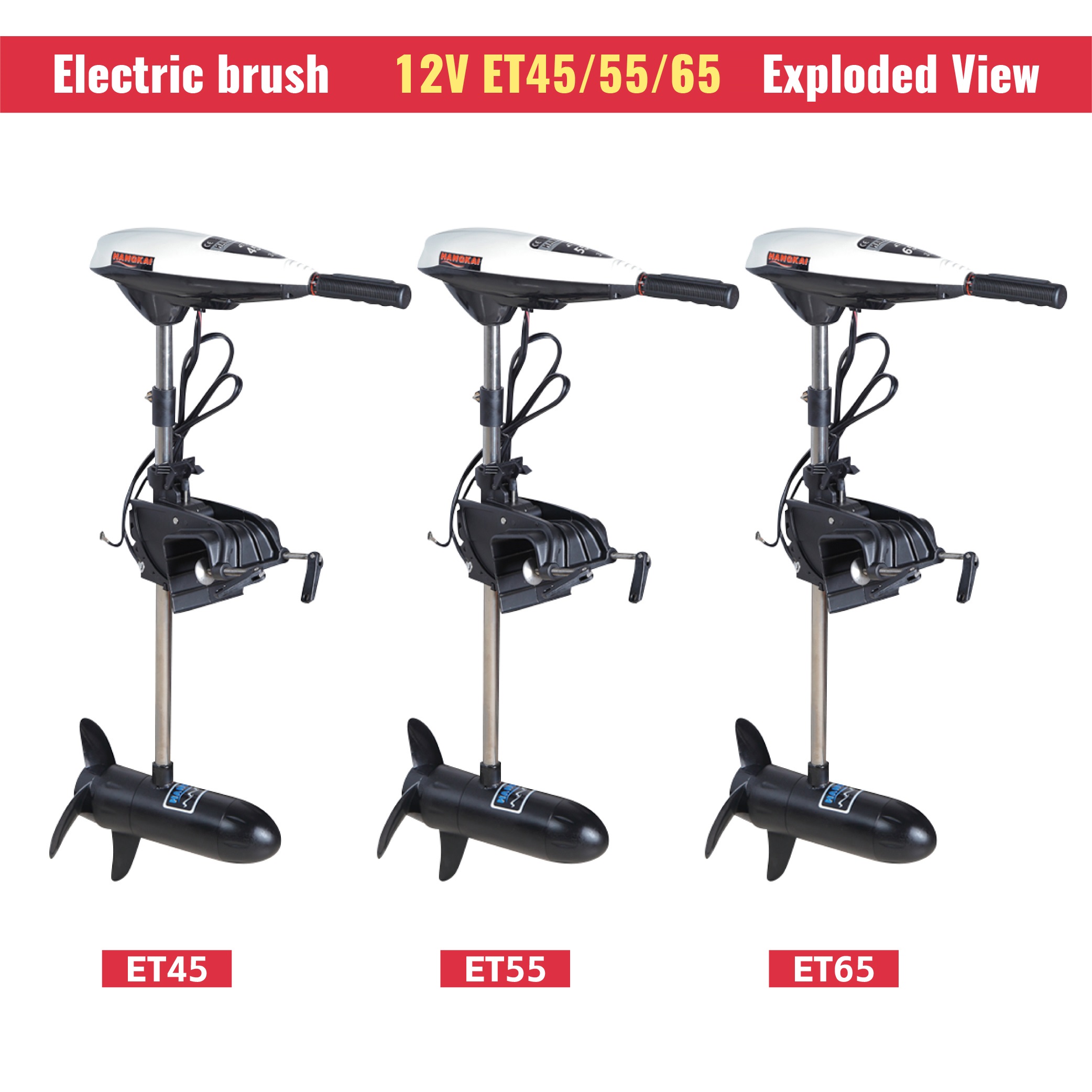 高出力12V 65LB推力電動トローリングモーター（カヤック - Fishing Kayak Trolling Motor のレビューと価格