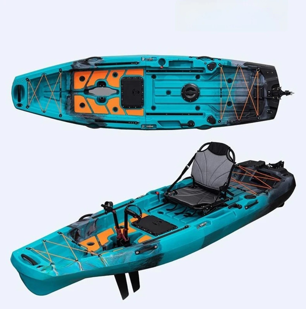 モジュール式カヤック、エンジン付きフィッシングボートカヌー、 - Fishing Kayak Seat のレビューと価格
