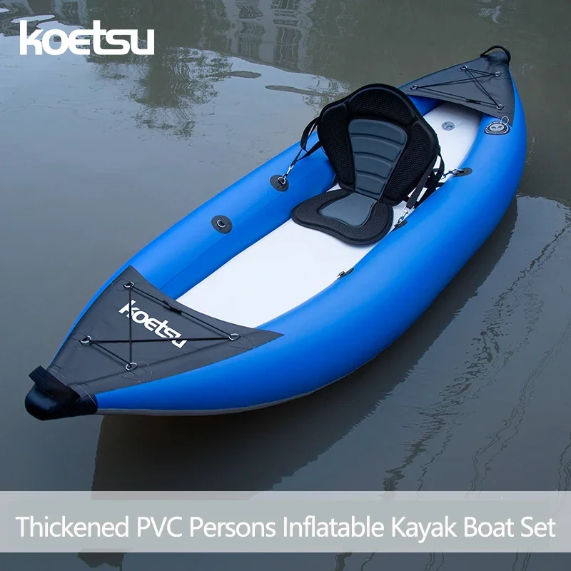 KoMarxiPVCインフレータブルカヤック、フィッシングカ - Fishing Kayak Sit On Top のレビューと価格