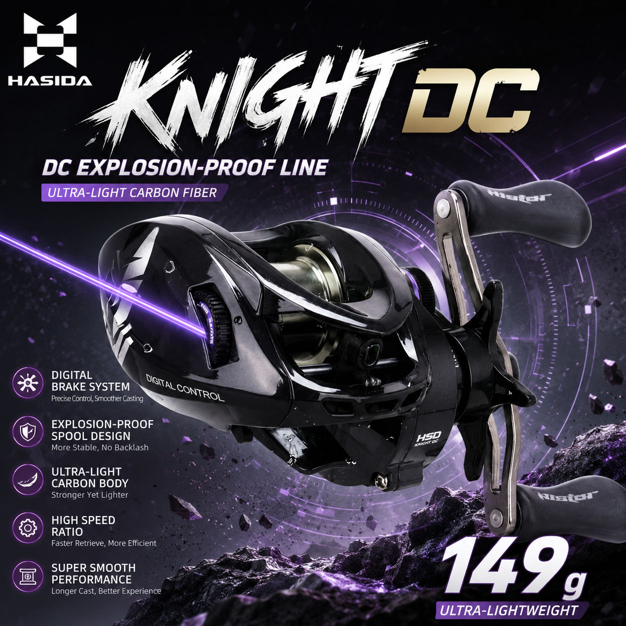 HASIDA Knight DC ベイトキャスティングリール - Abu Garcia Reel Max のレビューと価格