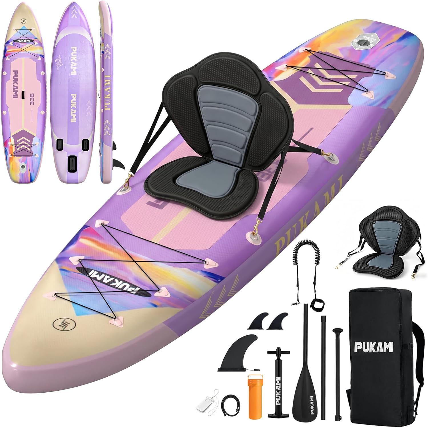 エクストラワイドインフレータブルスタンドアップパドルボード、 - Fishing Kayak Seat のレビューと価格